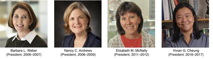 Four female ASCI presidents, 2001–2018.
