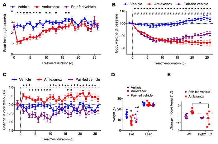 Amlexanox increases thermogenesis.
(A–D) Obese mice were treated with 25...