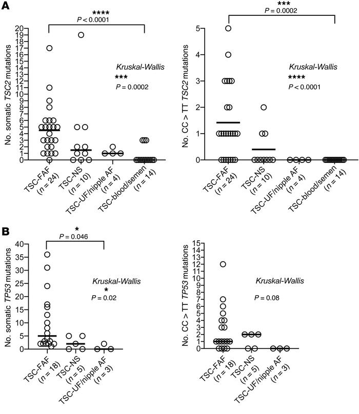 Comparison of the number of mutations identified by MHPA in different gr...
