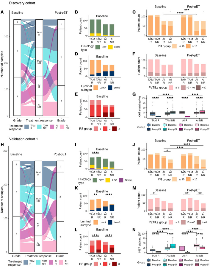 Descriptive statistics of the discovery cohort and validation cohort 1.
...