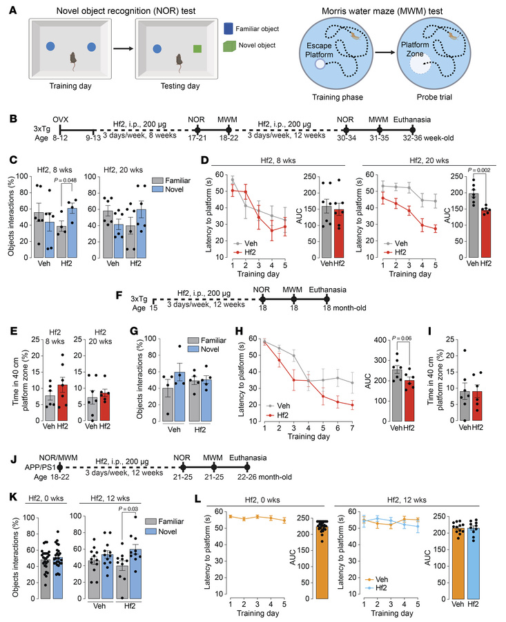 Hf2 protects against domain-specific and time-dependent memory loss in A...