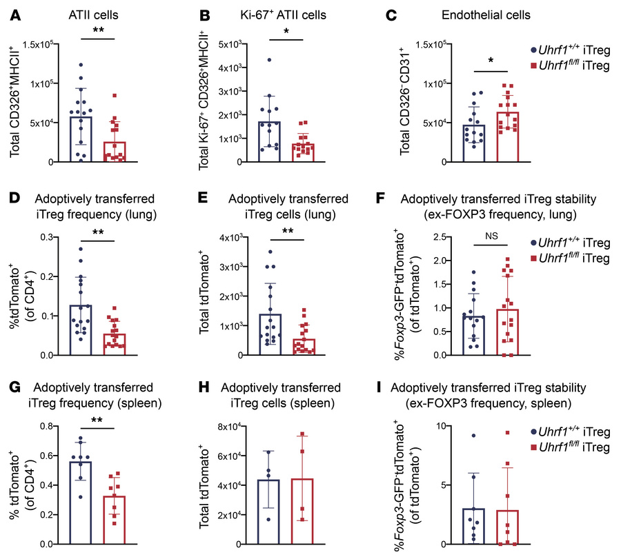 UHRF1-deficient iTregs promote an insufficient tissue-protective respons...