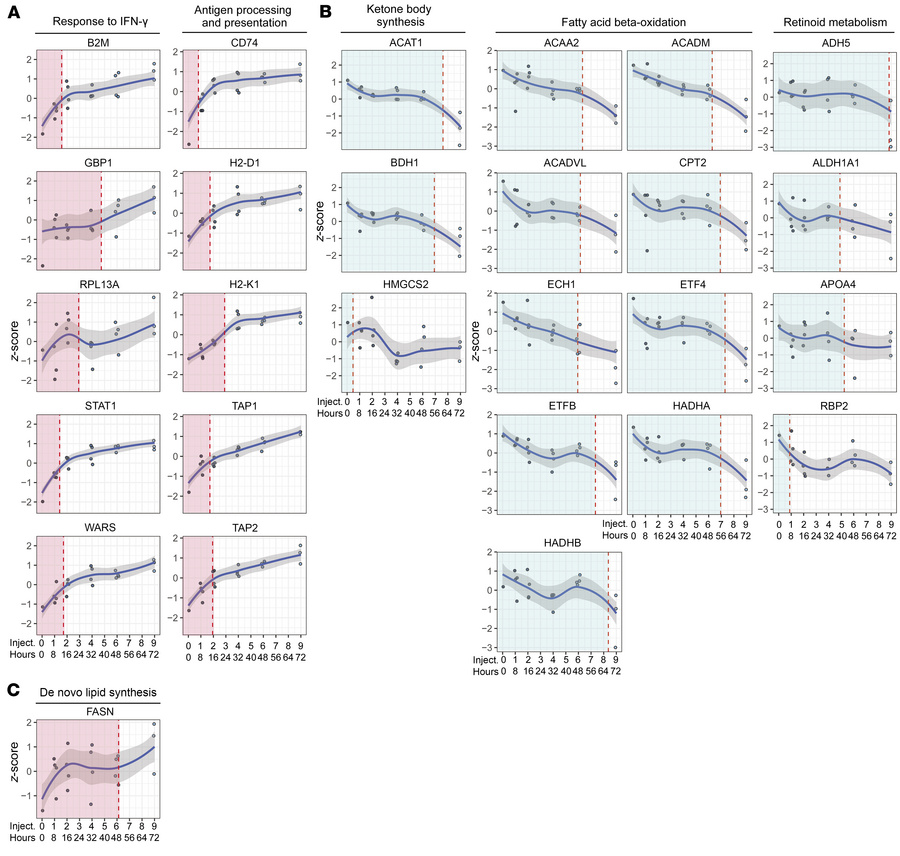 Kinetics of IFN-γ–driven alterations in proteomic signatures of crypt re...