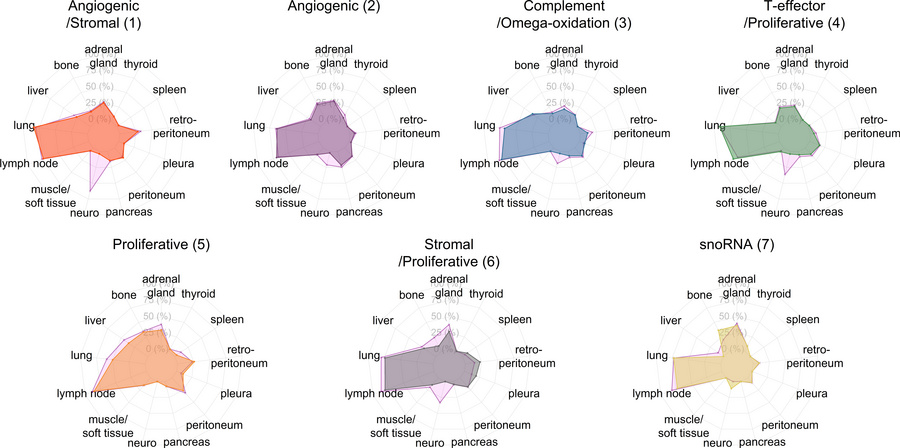 Prevalence of metastases by anatomic location at baseline and follow-up ...