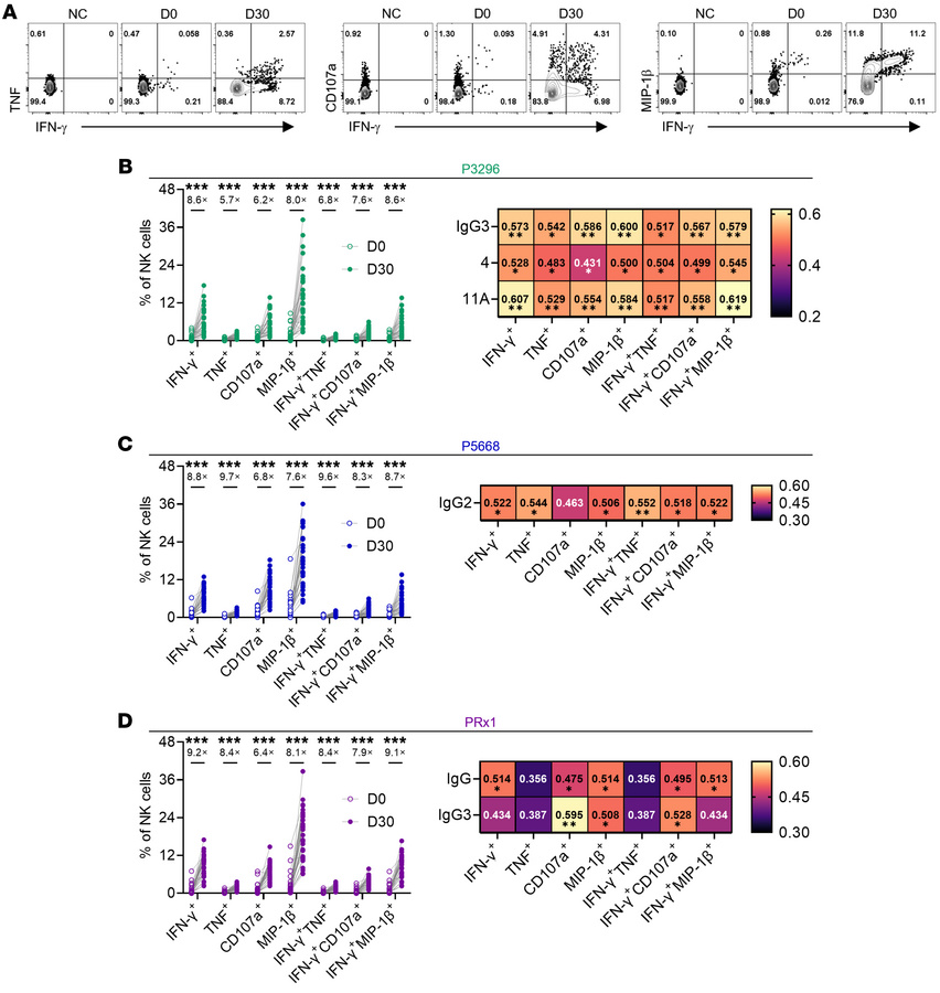 Analysis of dominant subclasses of different PspA-specific antibodies in...