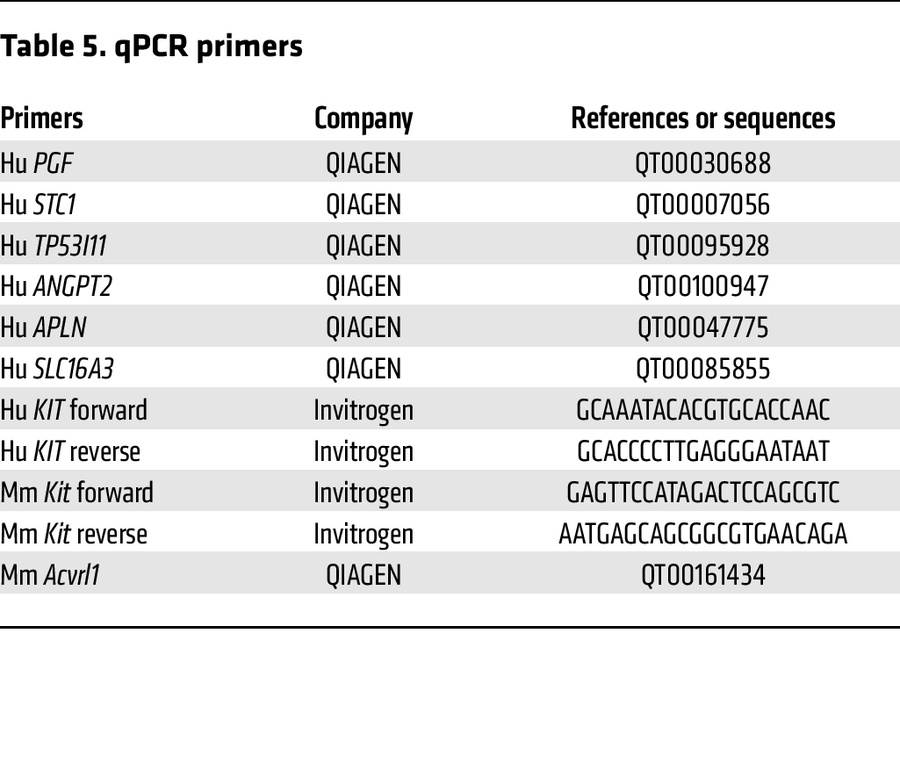 qPCR primers