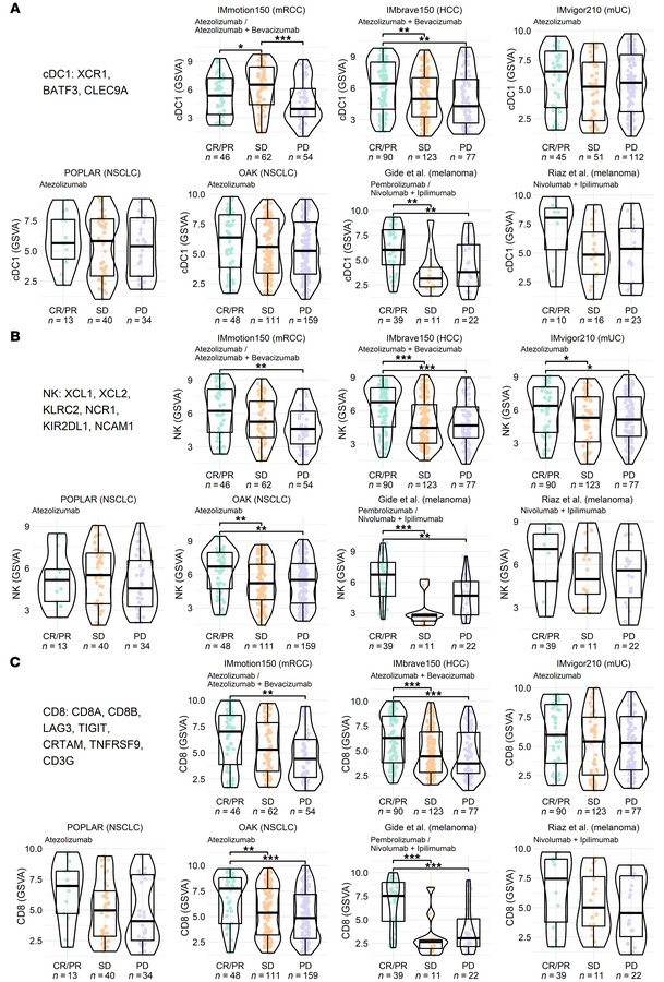 Clinical benefit from checkpoint inhibitors is associated with a cDC1 ge...