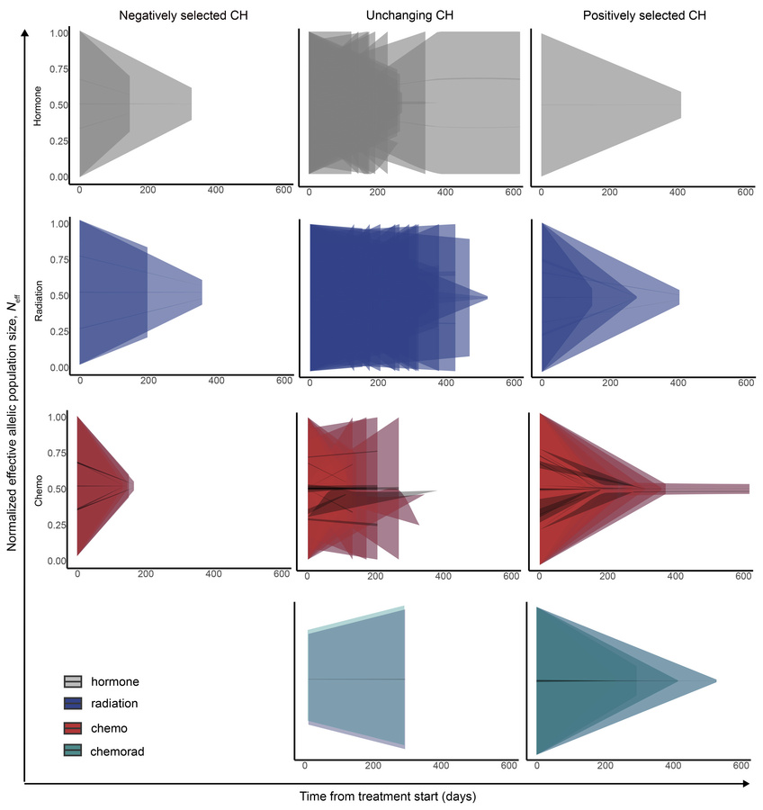 Allelic population bottlenecks imposed by cancer treatment.
Schematics s...
