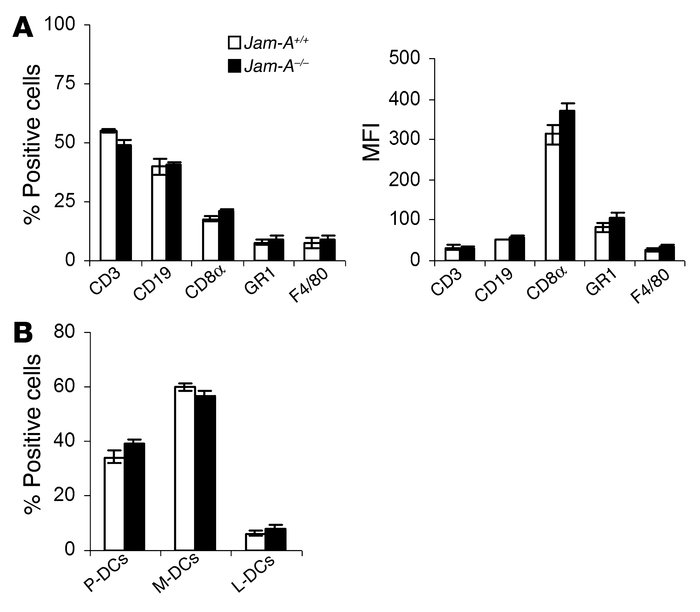 Analysis of lymph nodes. (A) FACS analysis of different populations of c...