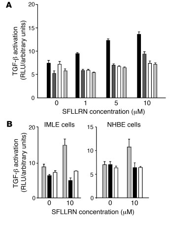 
                  Stimulation of lung epithelial cells with a PAR1 agon...