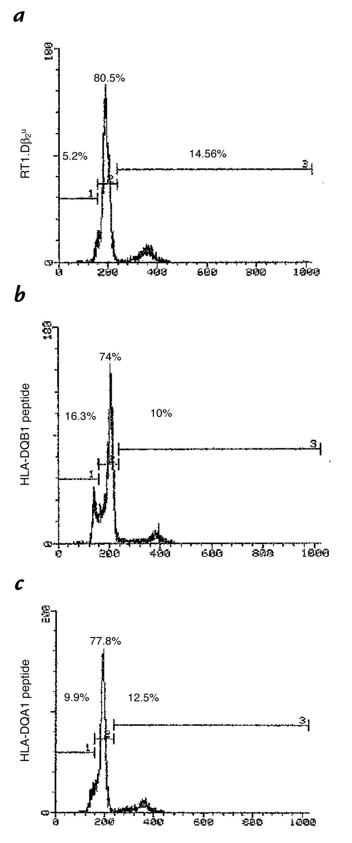 Induction of apoptosis by HLA-DQA1 peptide, but not by HLA-DQB1 peptide....