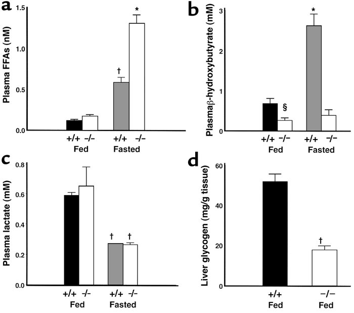 Fasting-induced gross disturbances in the levels of several plasma metab...