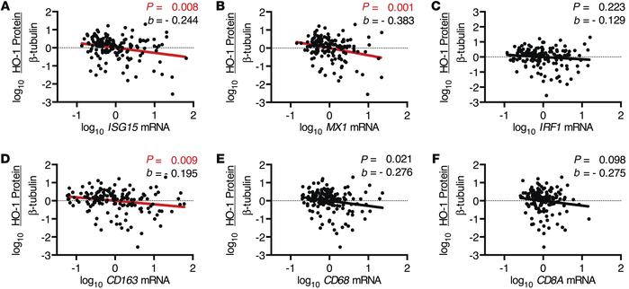 DLPFC HO-1 protein expression correlates with brain innate immune respon...