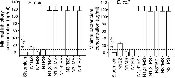 Sisomicin and its novel derivatives exhibit antibacterial activities.
Th...