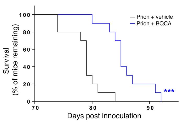 PAMs of the M1 mAChR significantly increase survival in prion-diseased m...