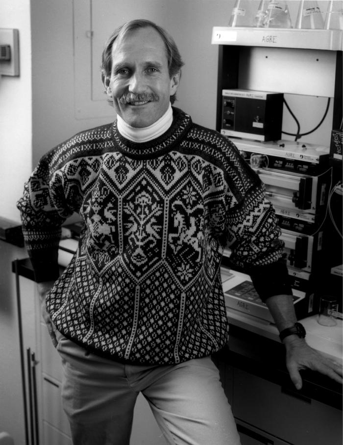 Peter in 1992, the year in which he discovered aquaporins.