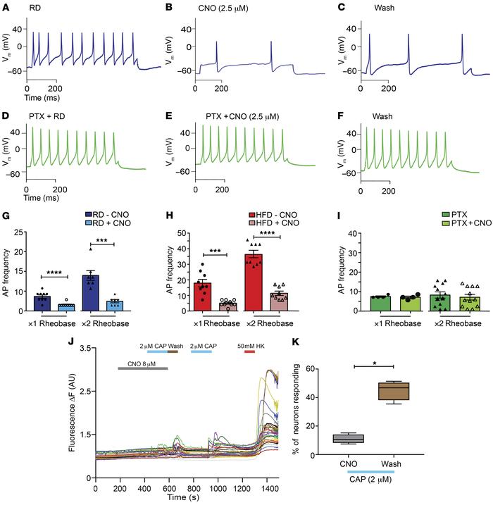 Chemogenetic inhibition of Nav1.8-positive DRG neurons expressing the in...