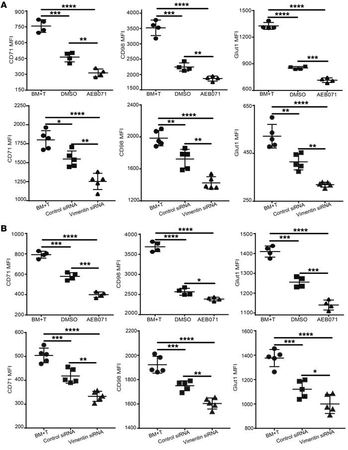 Vimentin disruption augments Treg-mediated suppression of Tcon metabolic...