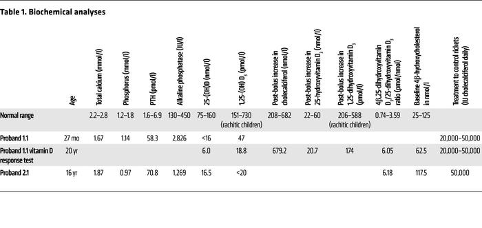 Biochemical analyses